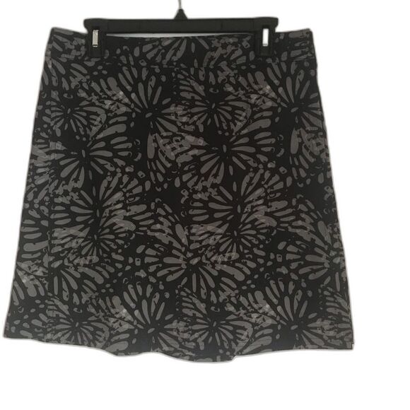 Ripskirt Hawaii Wrap Skirt Size Medium (8-10) Shibori Butterfly Charcoal - Picture 5 of 6